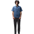 Former Vivian Check SS Shirt Blue Button Up