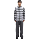 Former Vivian Flannel LS Shirt Grey Button Up