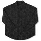 Former Vivian Ornate Long Sleeve Button Up Black Grey Button Up