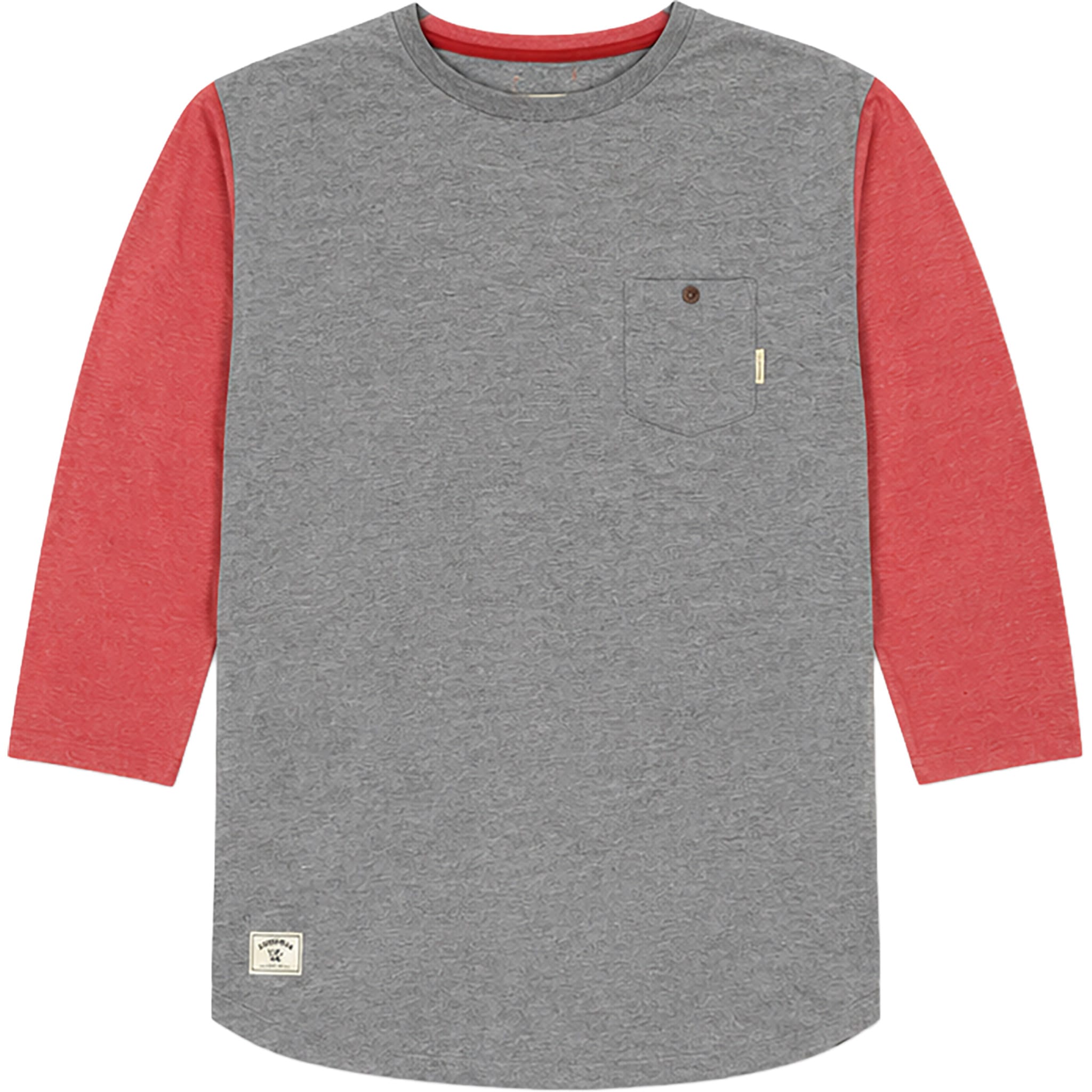 Fourstar Lavenworth 3/4 Sleeve T-Shirt Grey T Shirt