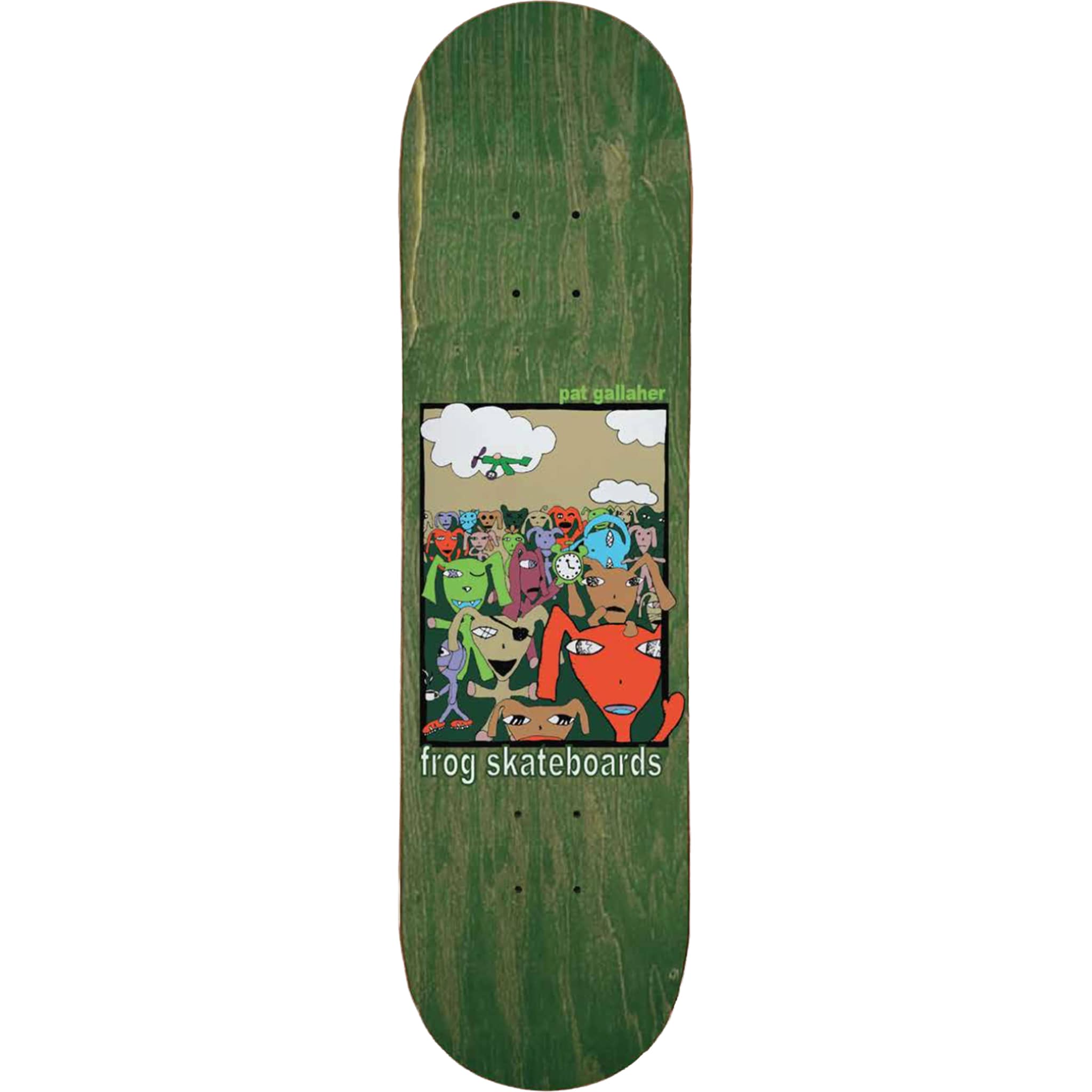 Frog Party Monster Pat Gallaher Skateboard Deck 8.42" Skateboard