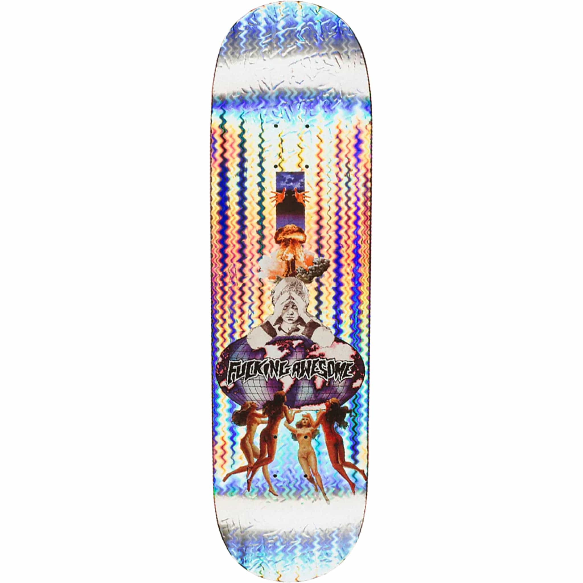 Fucking Awesome Berle World Holo Shape 2 Skateboard Deck 8.5" Skateboard