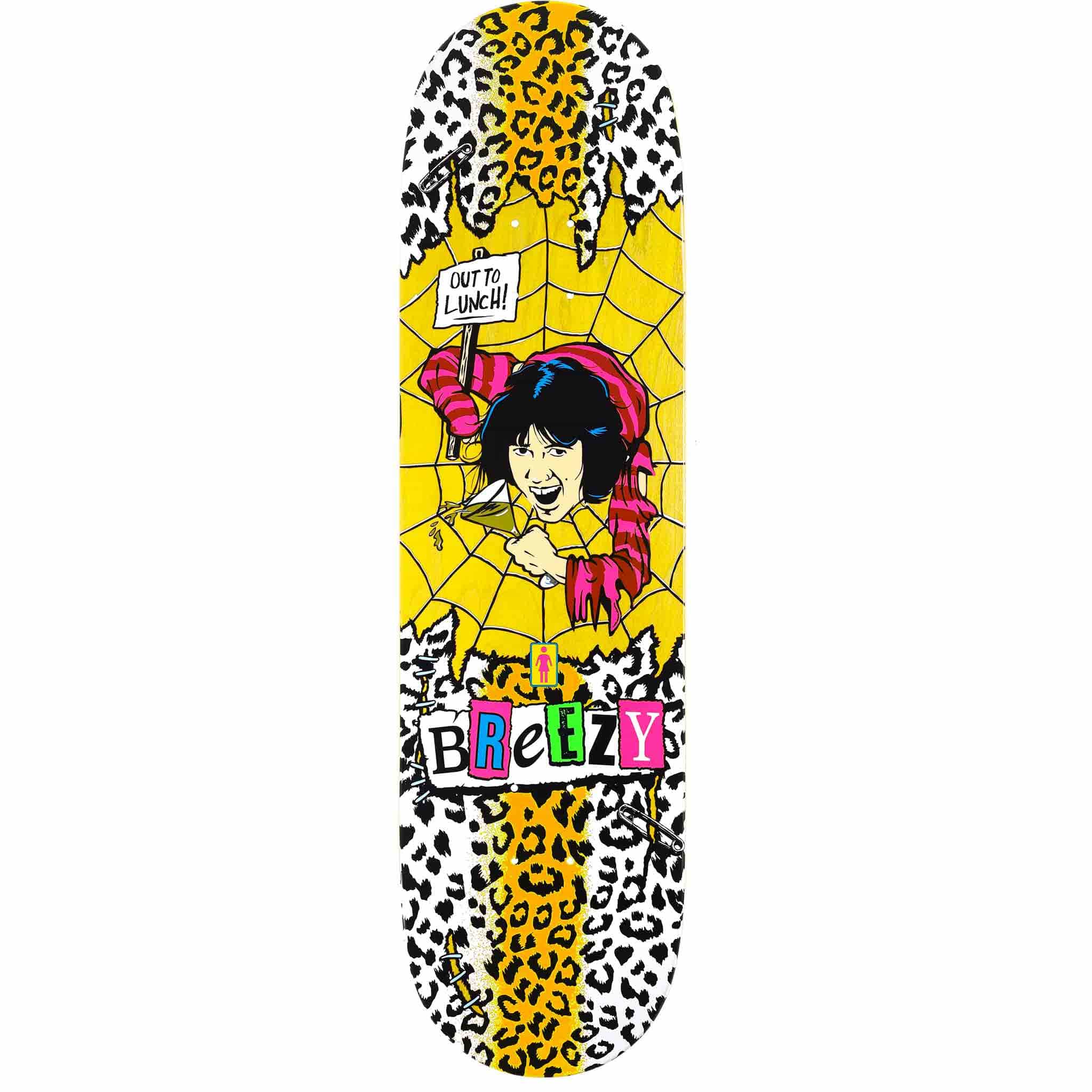 Girl Geering Out To Lunch Again 8.375" Skateboard Deck Skateboard