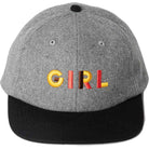 Girl Jeron Wool 6 Panel Hat Grey Black Hats