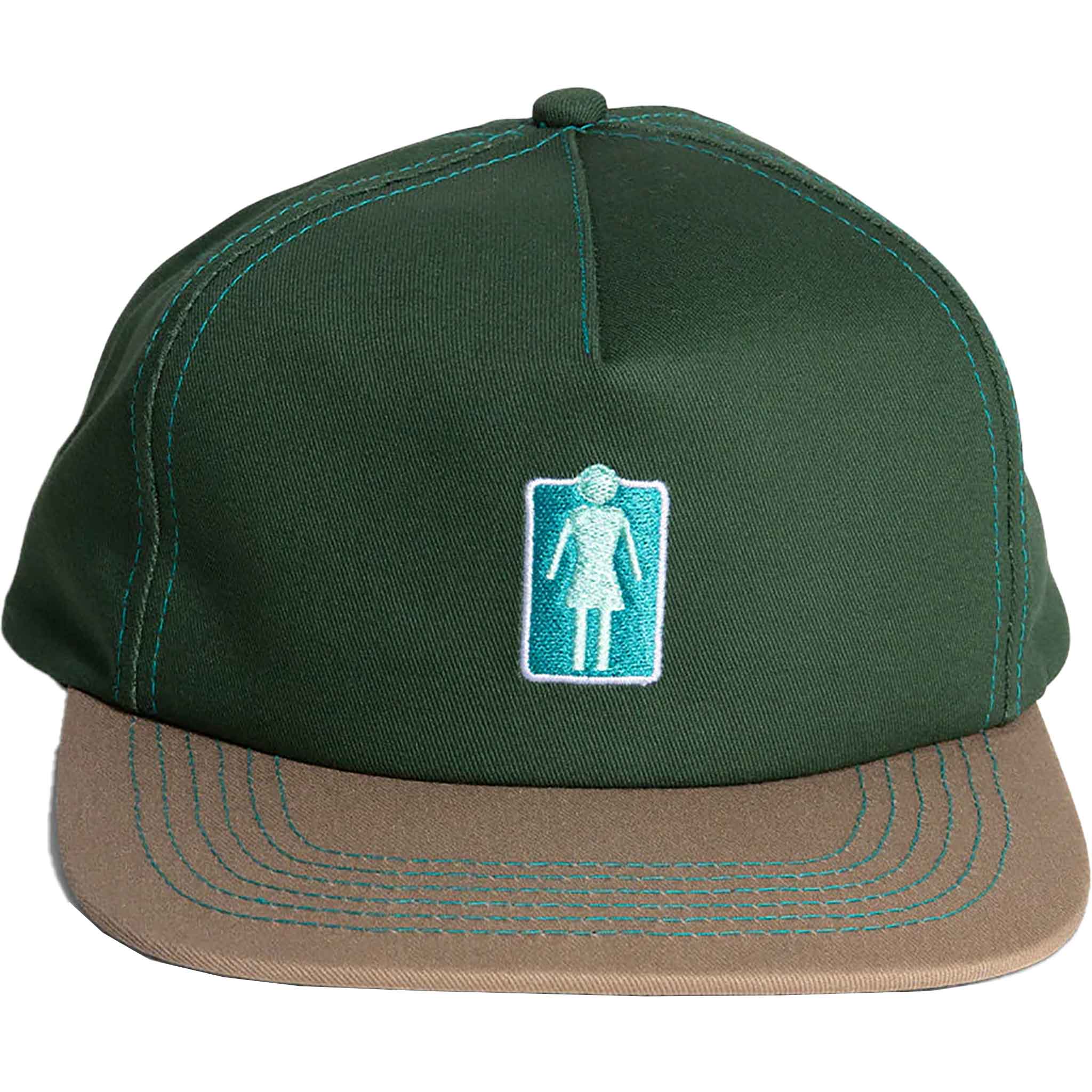 Girl Lovers OG 5 Panel Hat Forest Green Hats