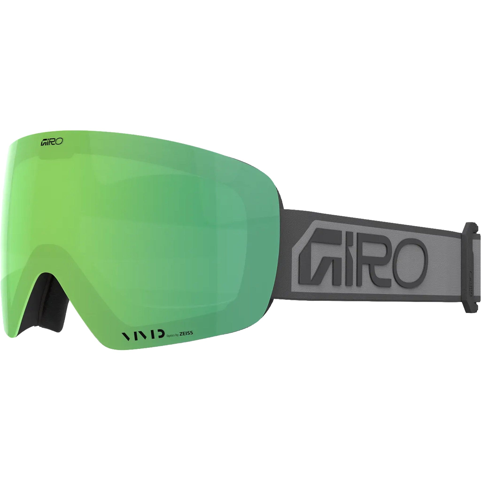 Giro Contour Goggle Grey Wordmark Vivid Emerald Goggles