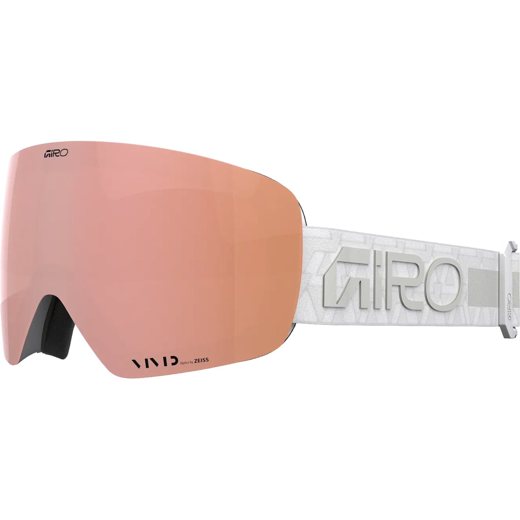 Giro Contour RS AF Goggle White Crystals Vivid Rose Gold Goggles