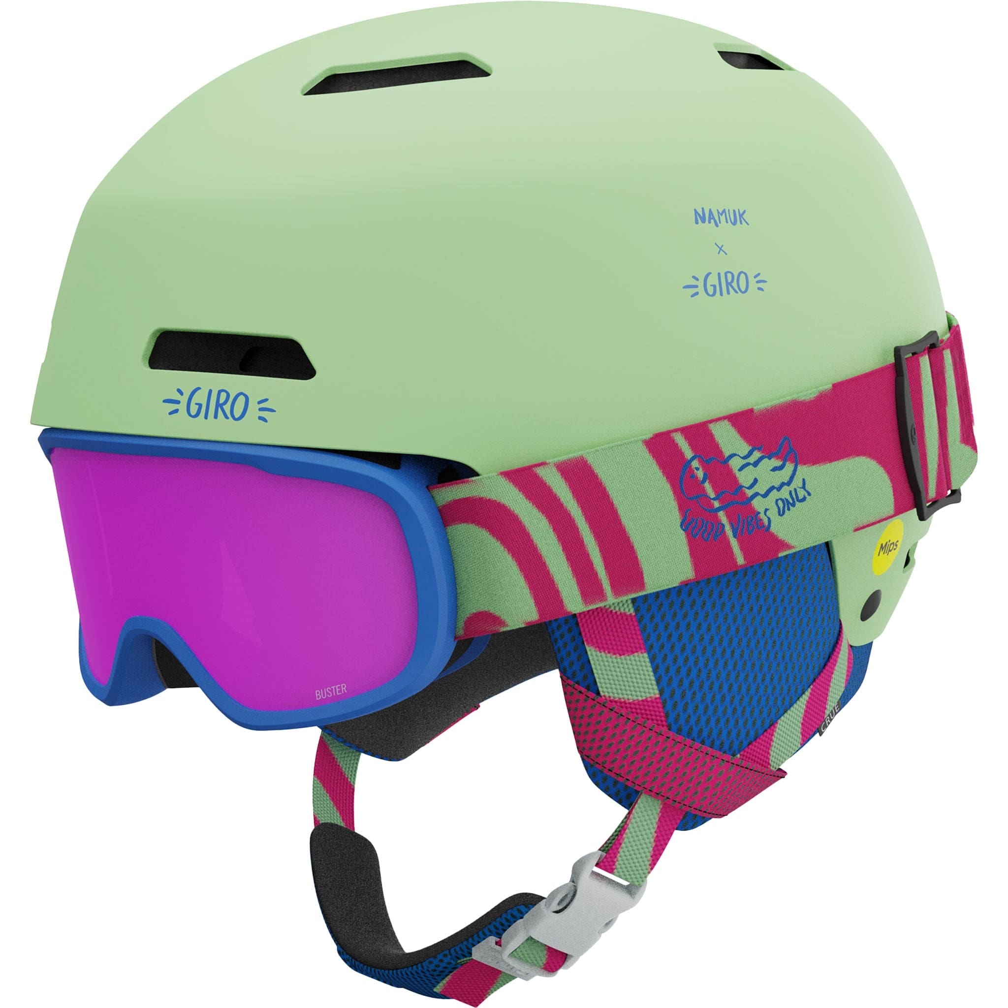 Giro Crue CP Youth Helmet Namuk Green Paradise Snowboard Helmet