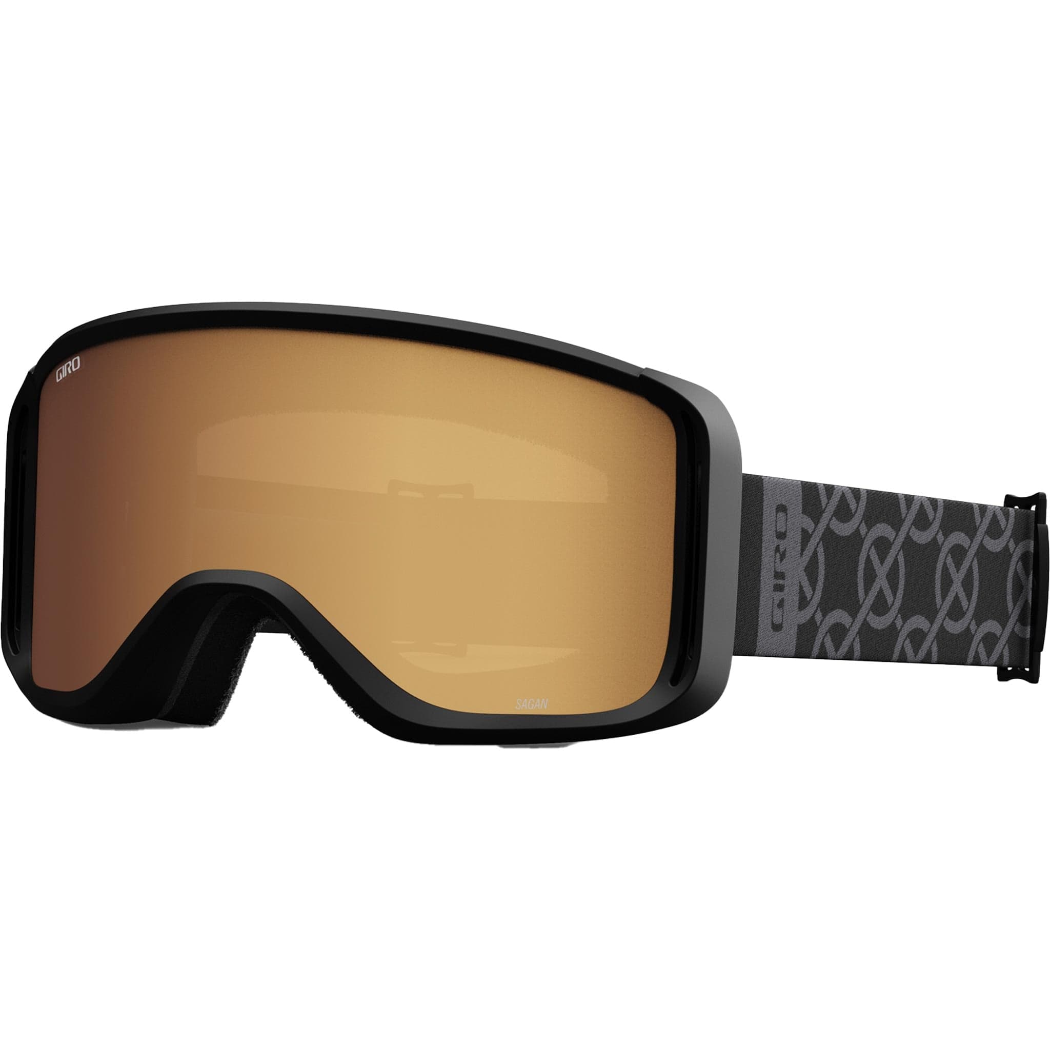 Giro Sagen Goggle Black Monogram Amber Gold Yellow Boost Goggles