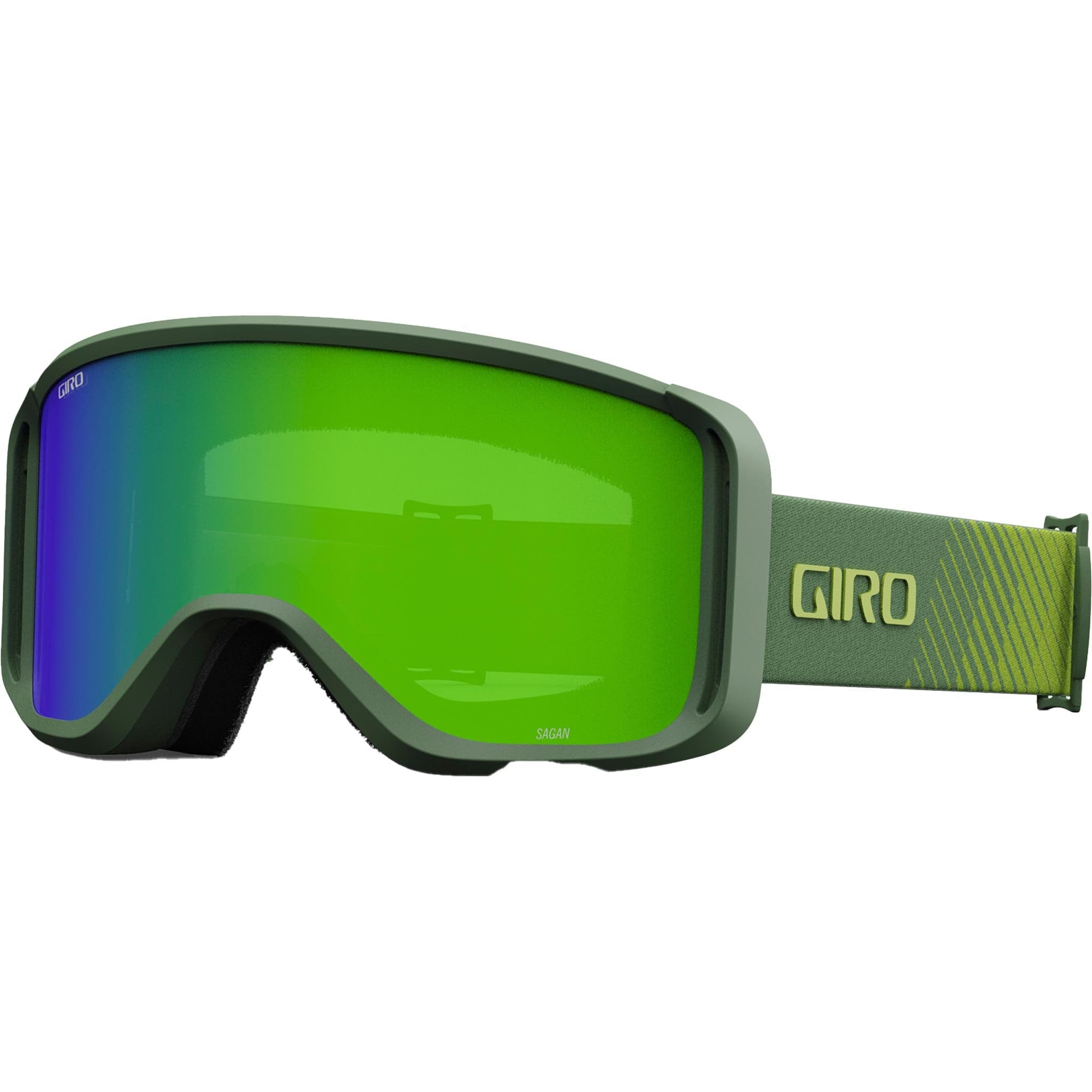 Giro Sagen Goggle Green Streaker Loden Green Yellow Boost Goggles