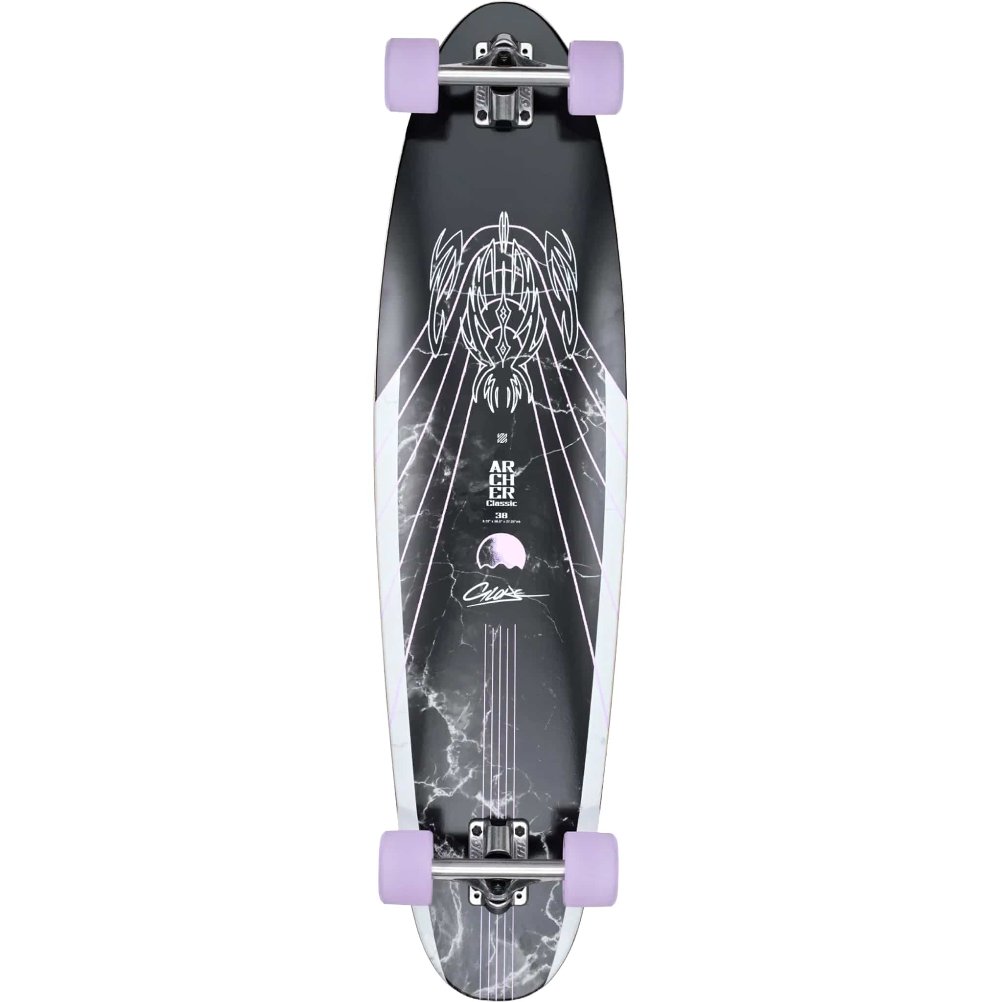 Globe Archer Classic Longboard Complete Bamboo Purple 38" Longboard Complete