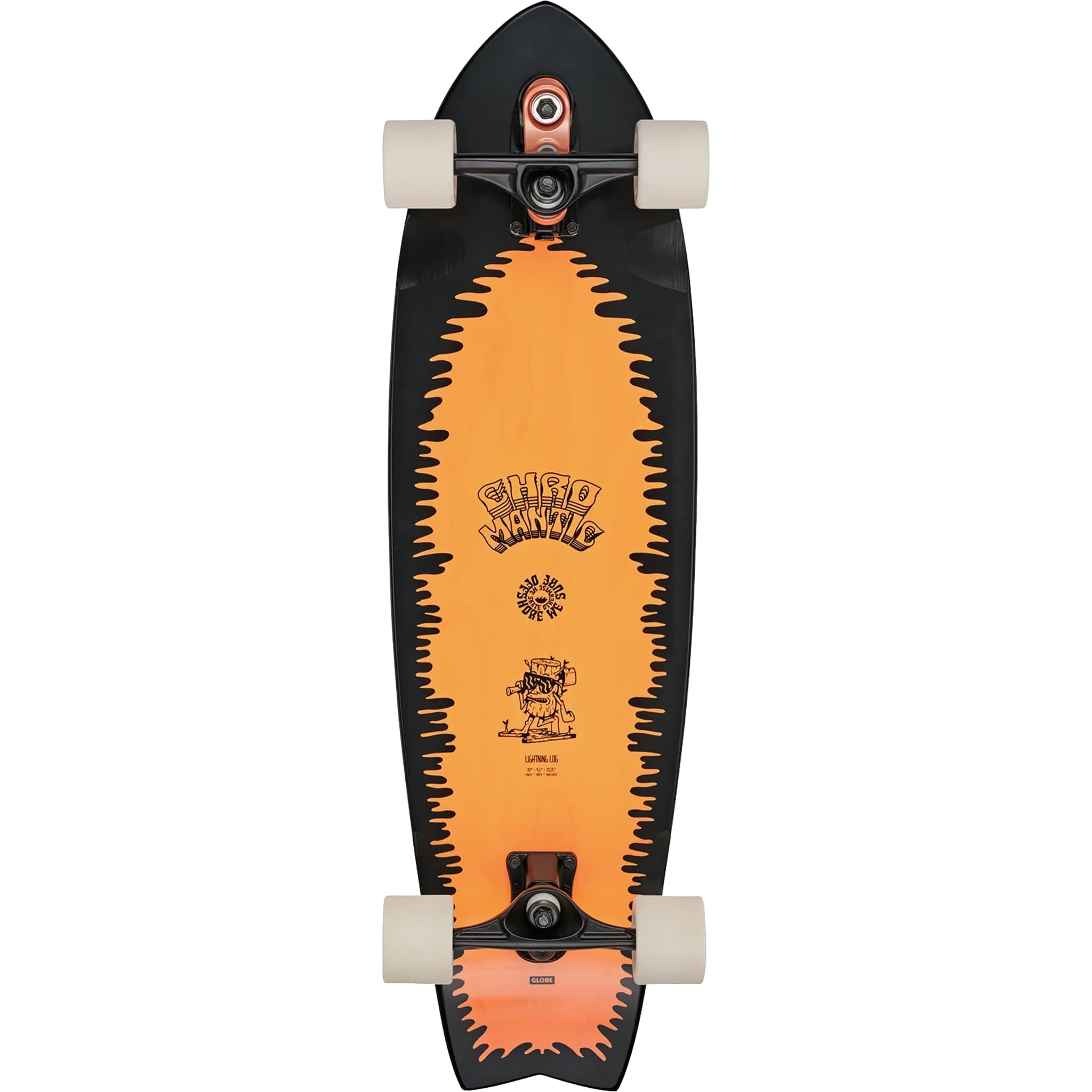 Globe Chromantic Cruiser Complete Lightning Log 33" Longboard Complete
