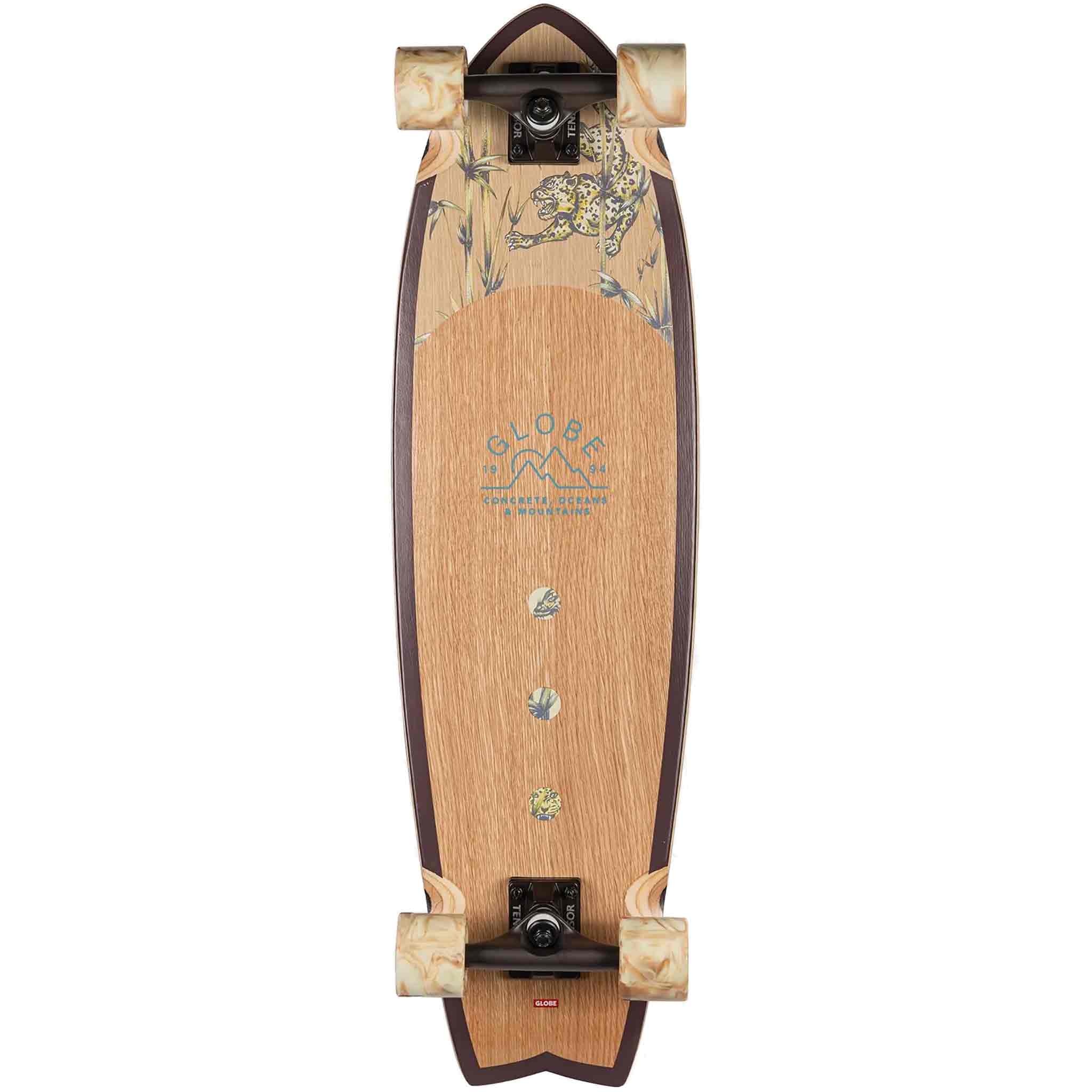 Globe Chromantic Cruiser White Oak Jaguar 33" Longboard Complete