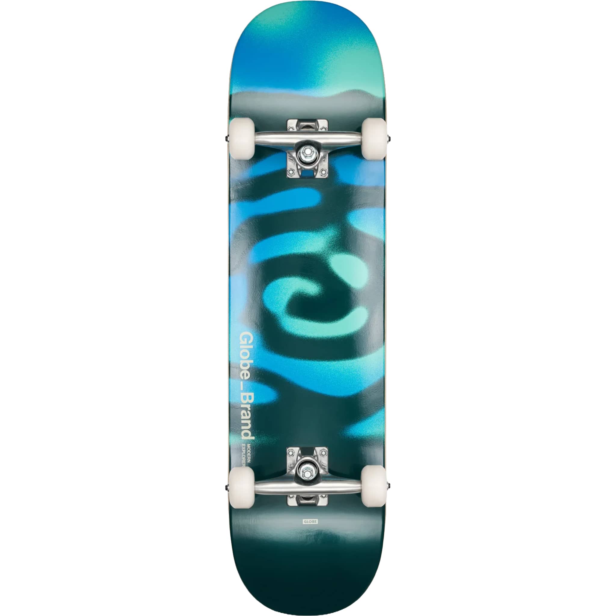 Globe G0 Pond Skateboard Complete Blue Green 8" Skateboard Complete