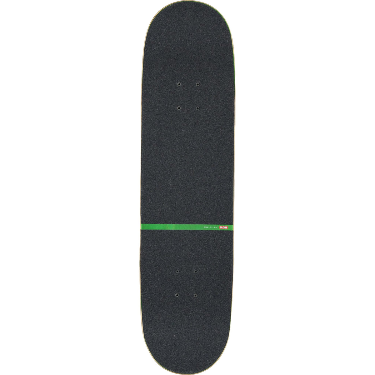 Globe G1 Posi-Dip Skateboard Complete Black Green 8.25" Skateboard Complete