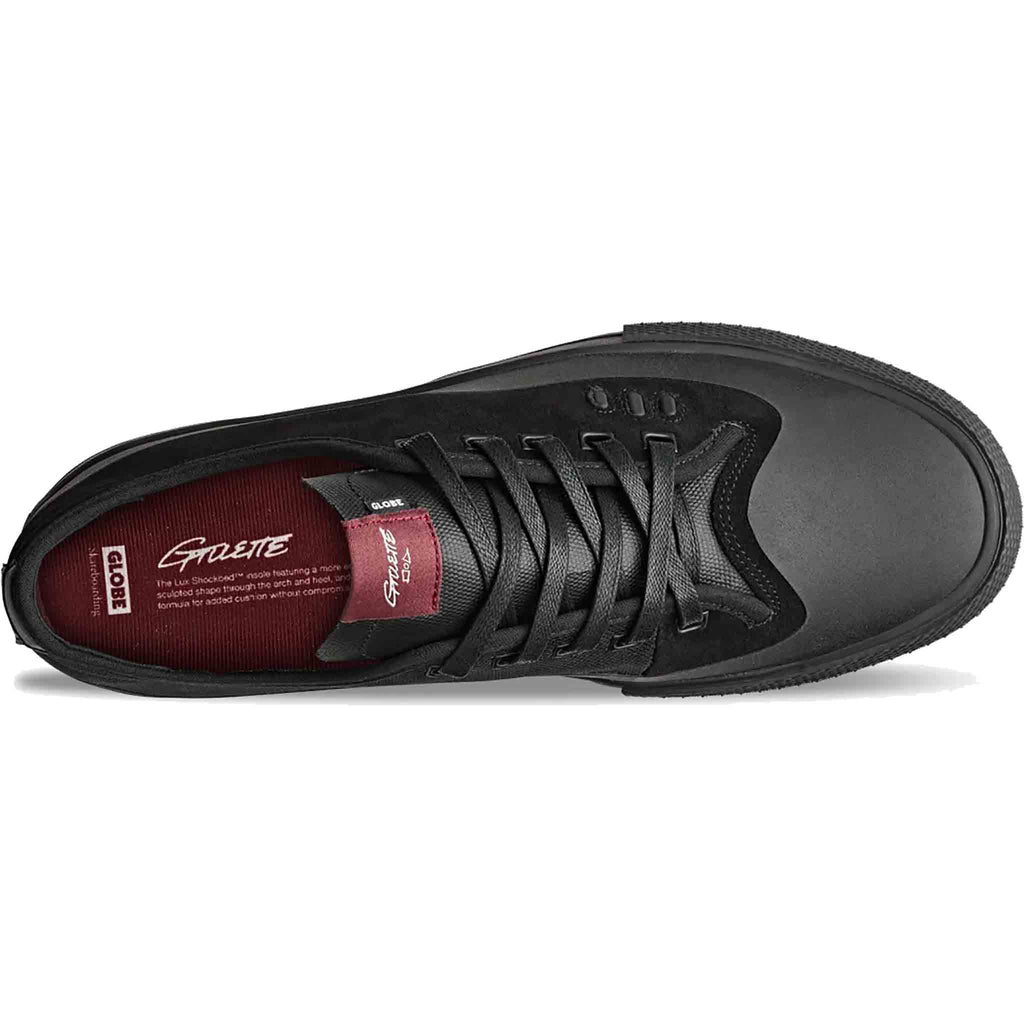 Globe Gillette Black Black Suede Shoes