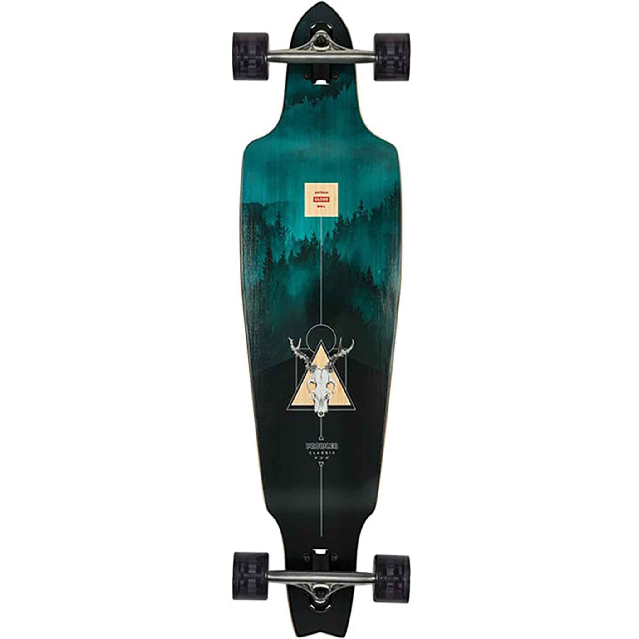 Globe Prowler Classic Longboard Bamboo Blue Mountains 38" Longboard Complete