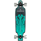 Globe Prowler Mid 34" Longboard Green Flames Skateboard Complete