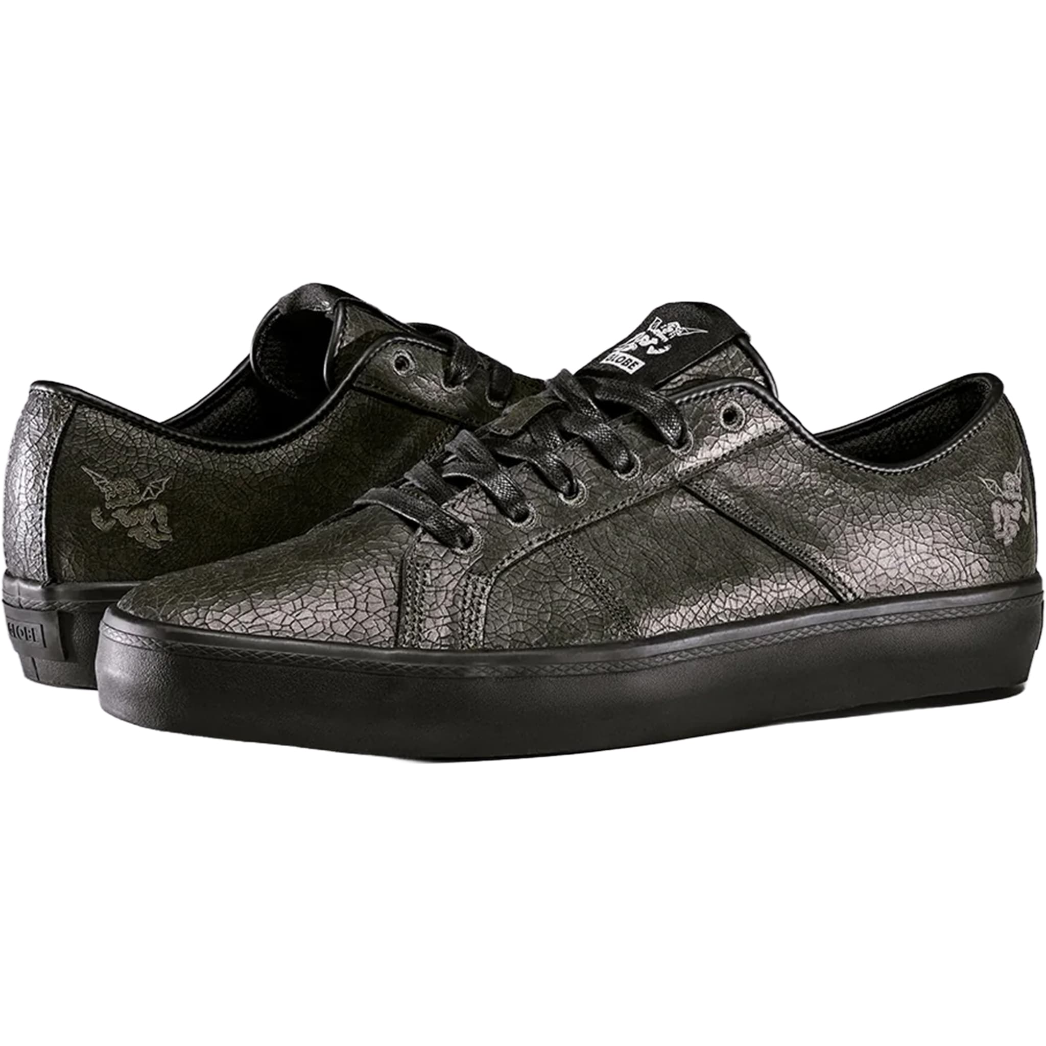 Globe Surplus Shoe Black Distress Bauer Shoes