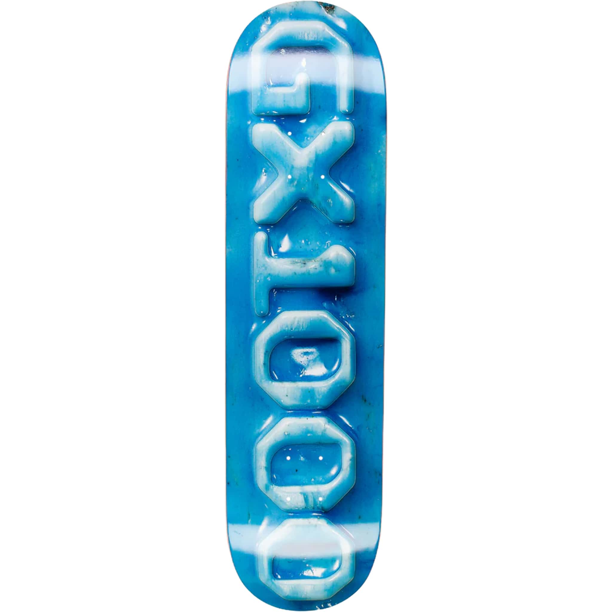 GX1000 OG Logo Ceramic Blue Skateboard Deck 8" Skateboard