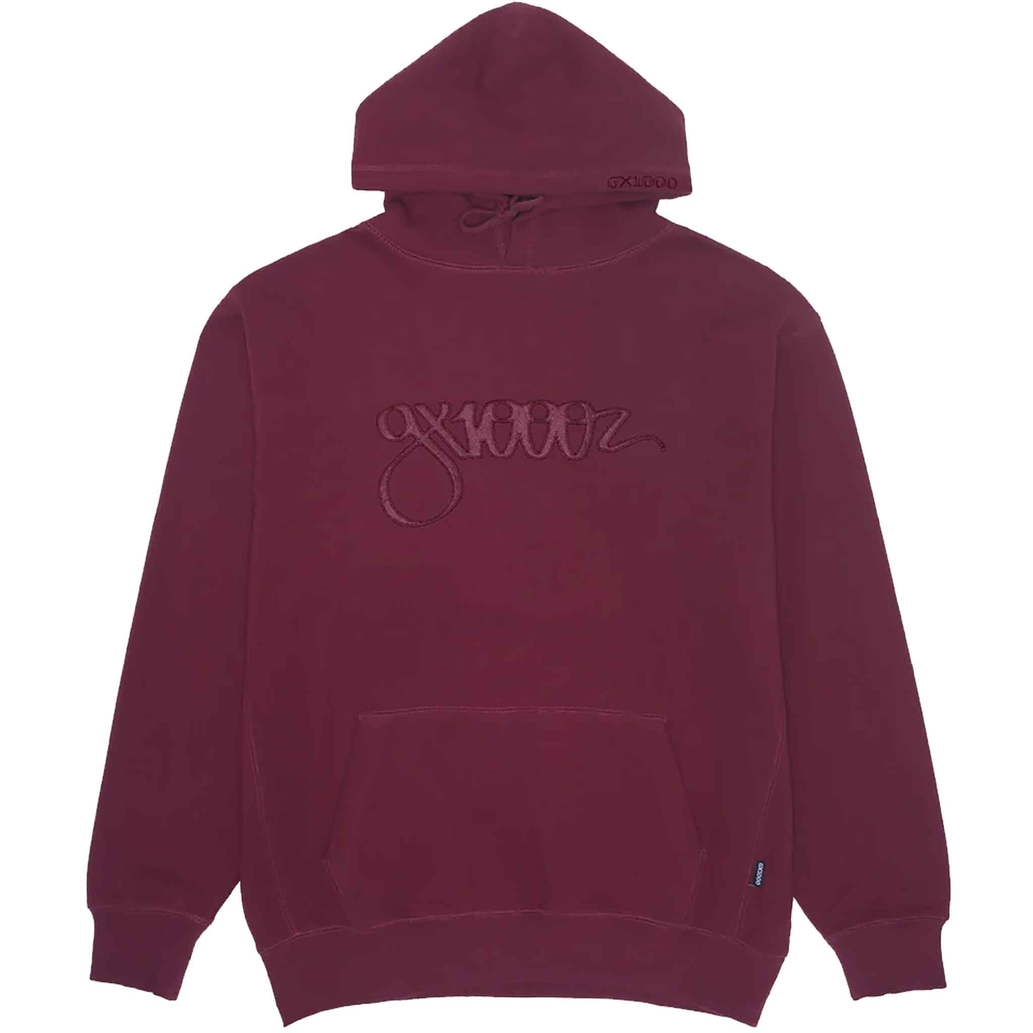 GX1000 Script Hoodie Plum - Sanction Skate And Snow