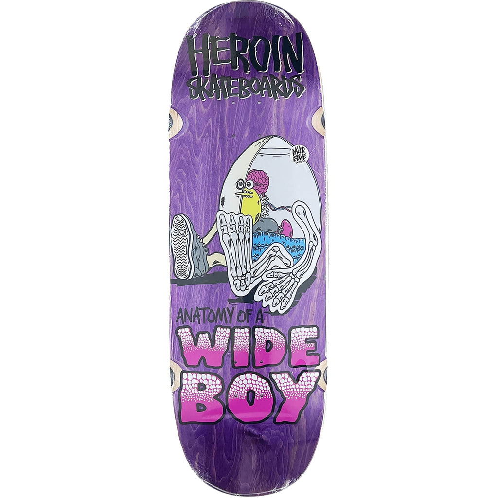 Heroin Anatomy Of A Wide Boy 10.4" Skateboard Deck Skateboard