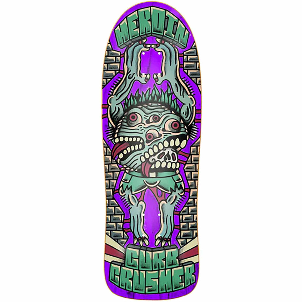 Heroin Curb Crusher X Crawe 10.25" Skateboard Deck Skateboard
