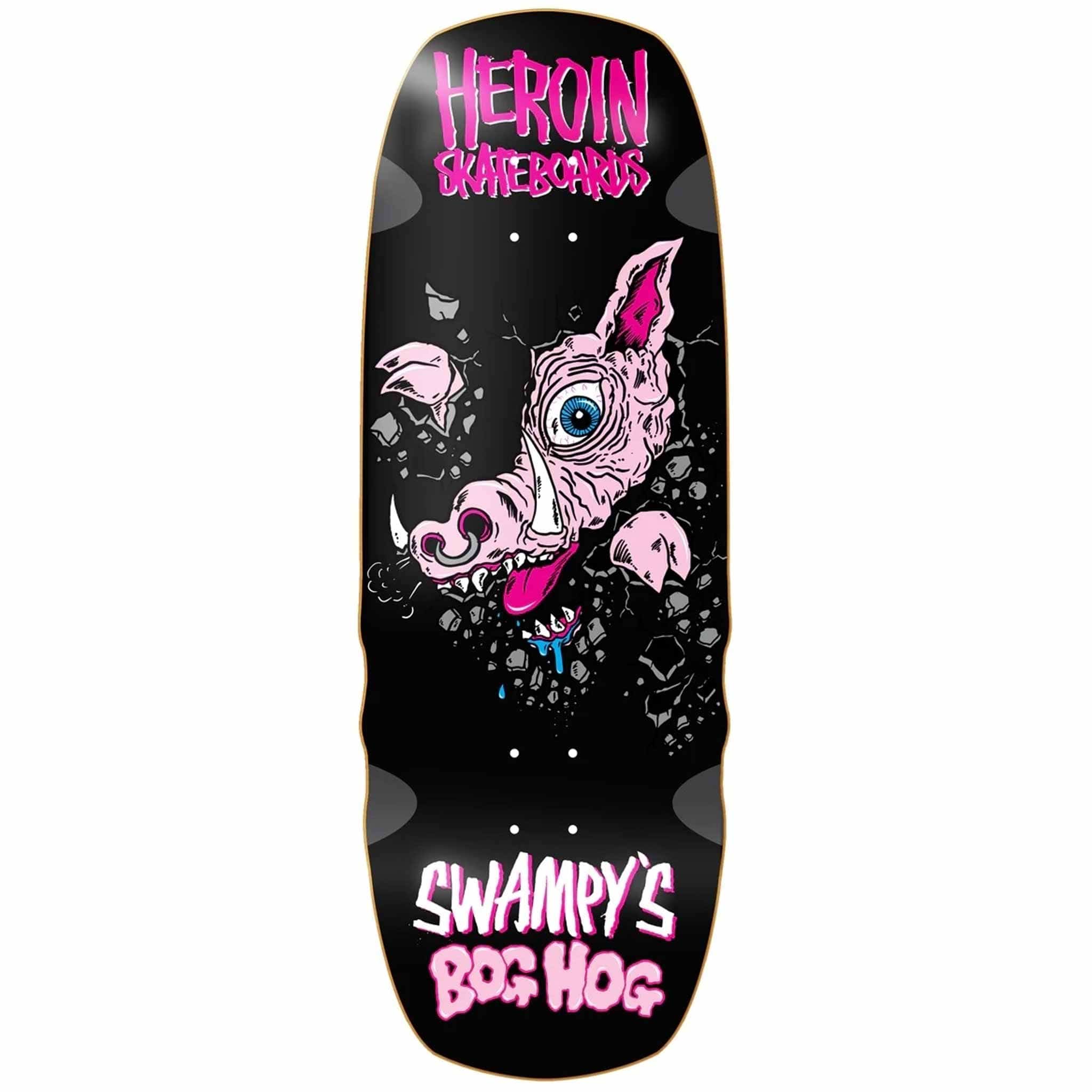 Heroin Swampy's Bog Hog 10.75" Skateboard Deck Skateboard