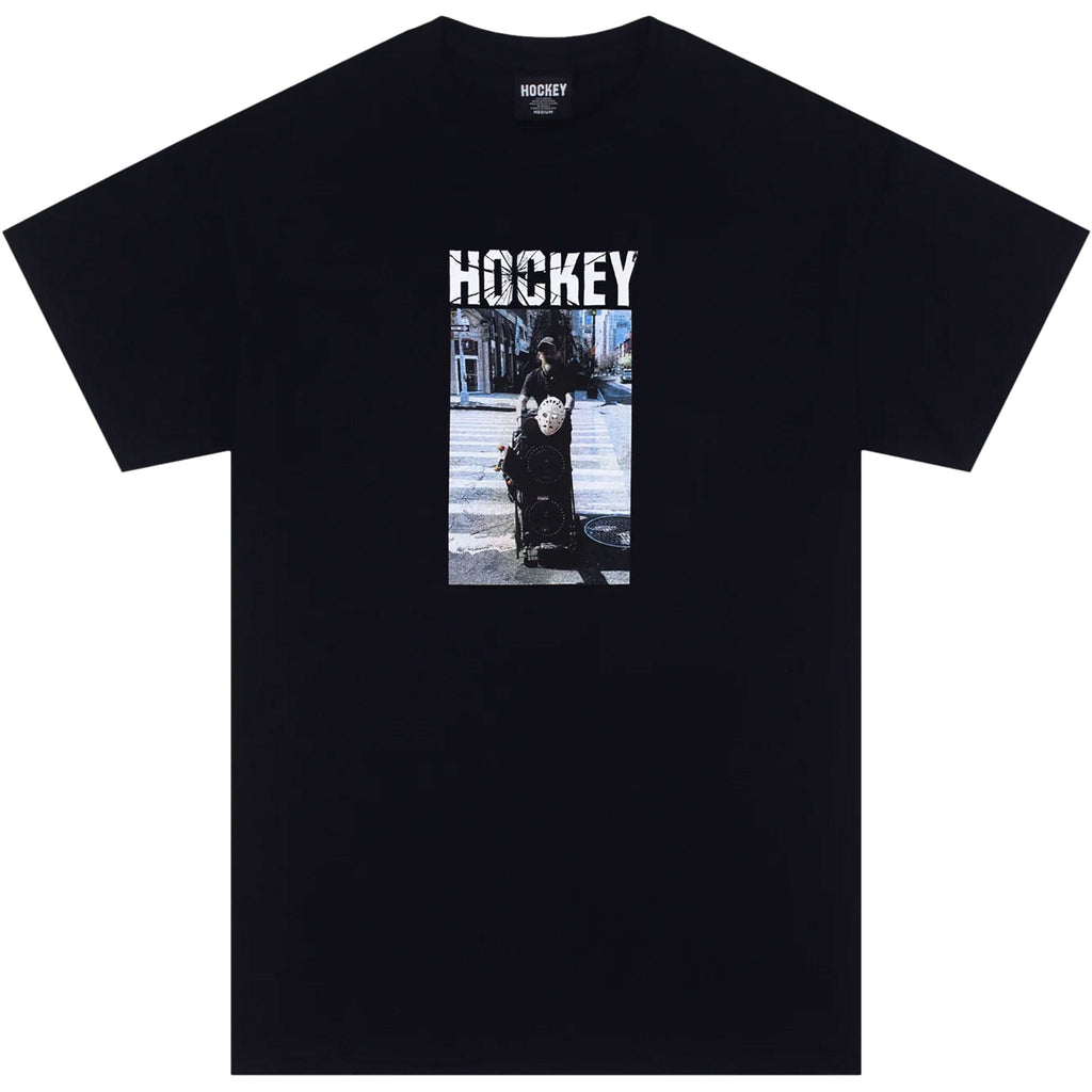 Hockey Crosswalk Tee Black T Shirt