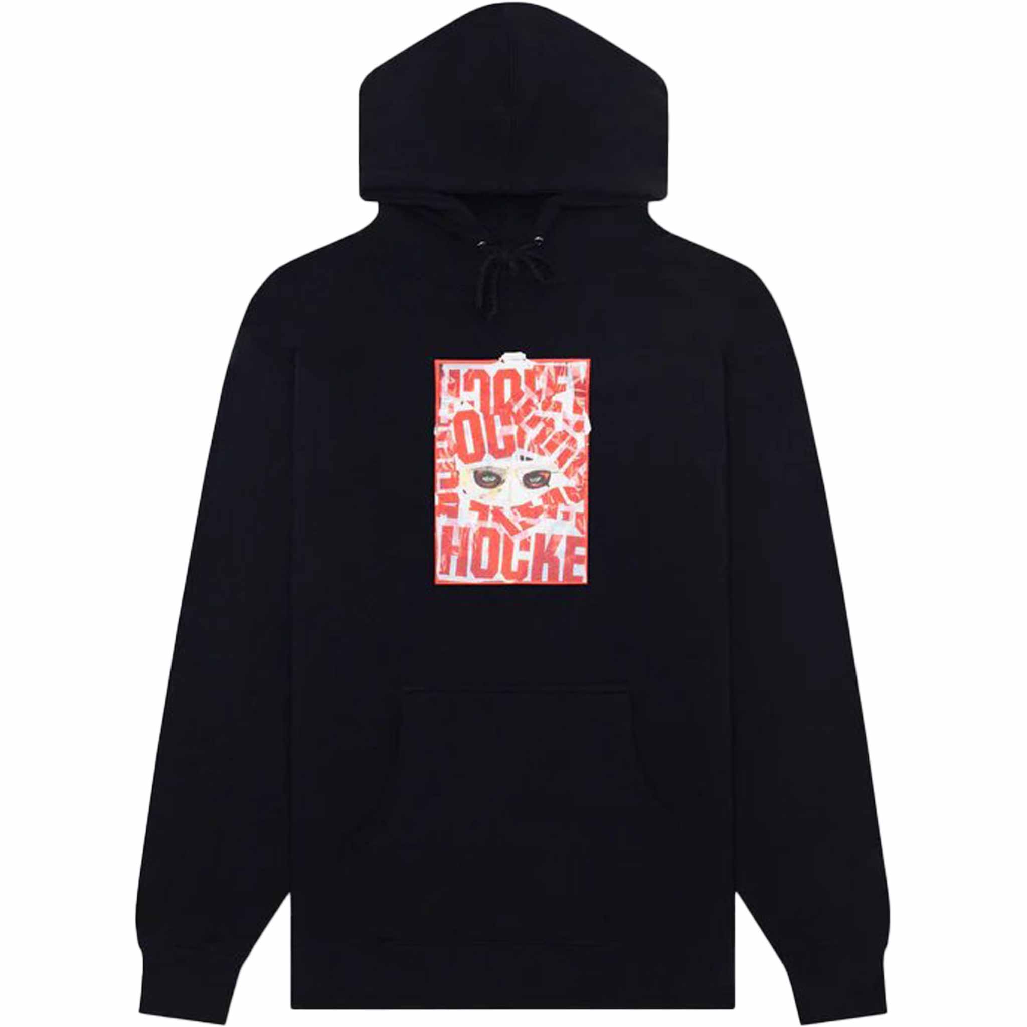 Hockey War All Over Hoodie Black Sweatshirts