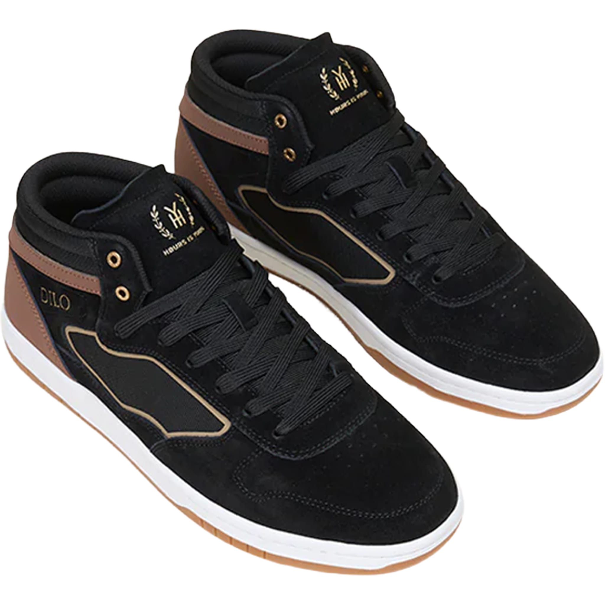 Hours Is Yours Dilo Pro Shoe Black Suede Brown Leather Shoes