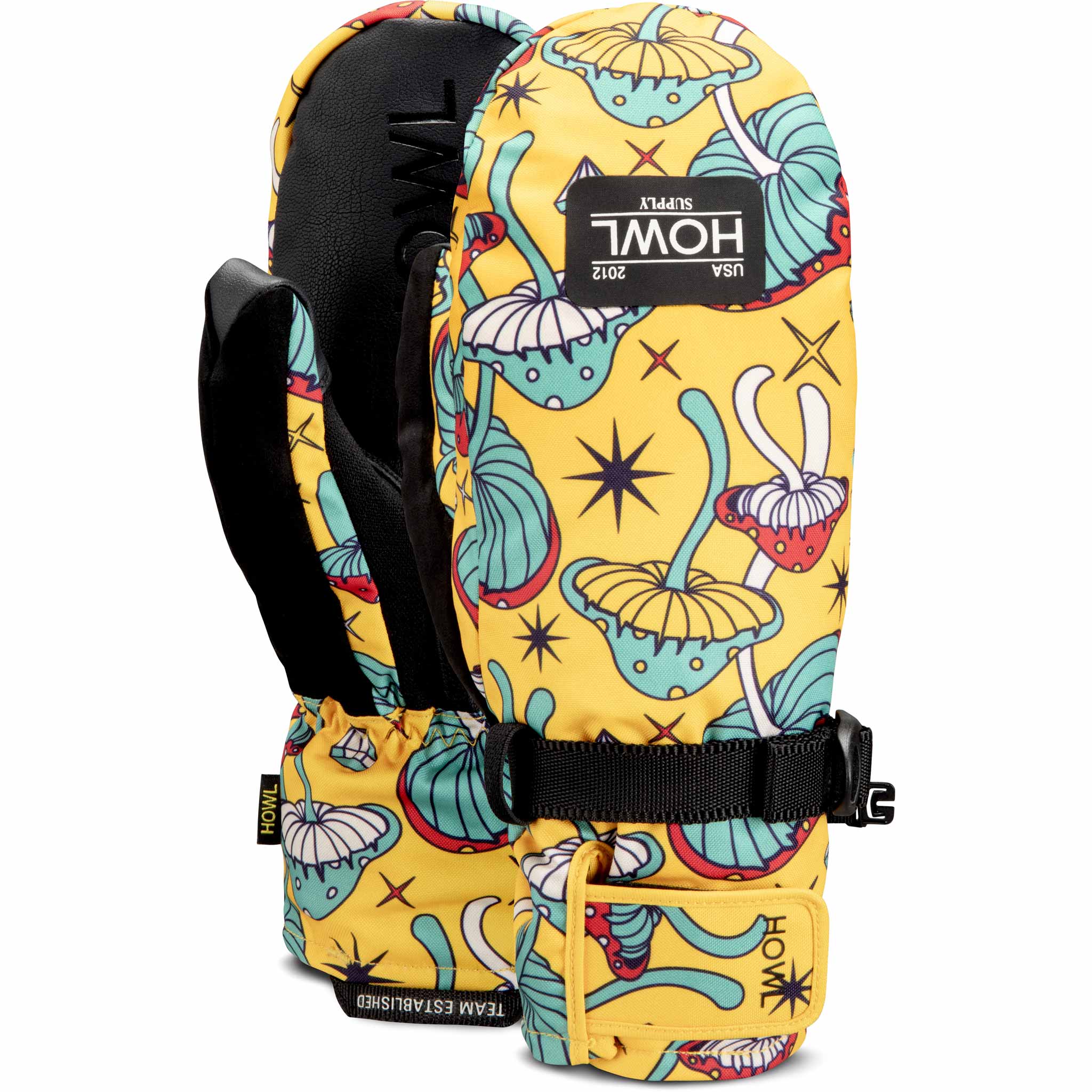 HOWL Fairbanks ミトン M Howl Fairbanks Mitt Mushroom Sunshine - Sanction Skate And Snow