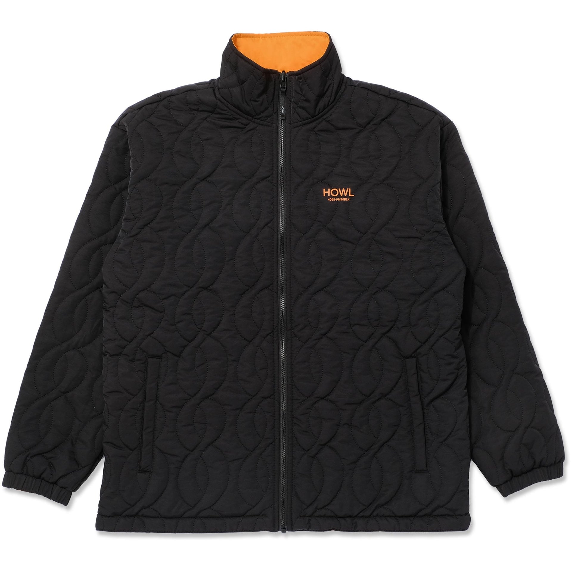 Howl Reversible Coaches Jacket Black Peach 2025 – Sanction Skate