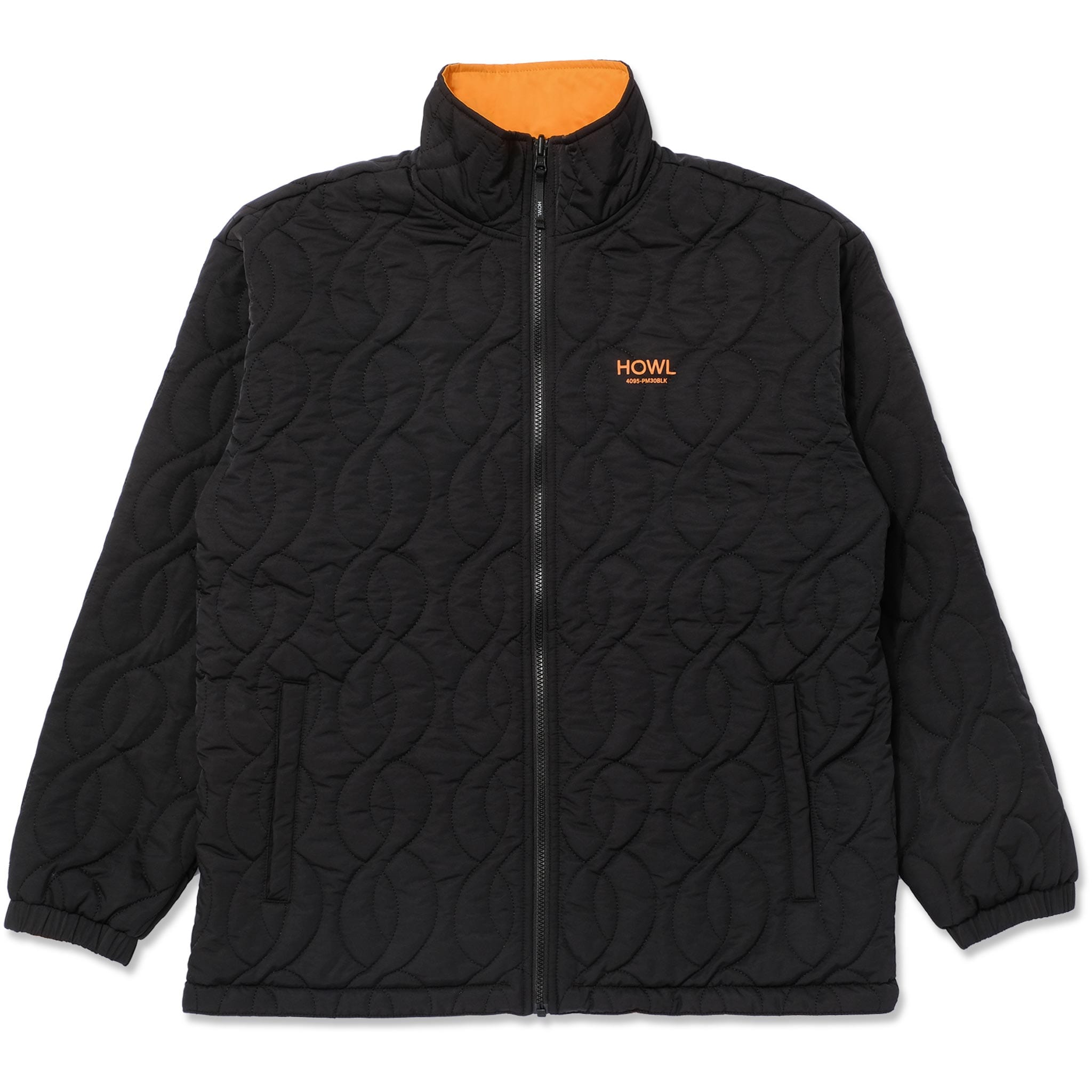 Howl Reversible Coaches Jacket Black Peach 2025 Mens Snowboard Coat