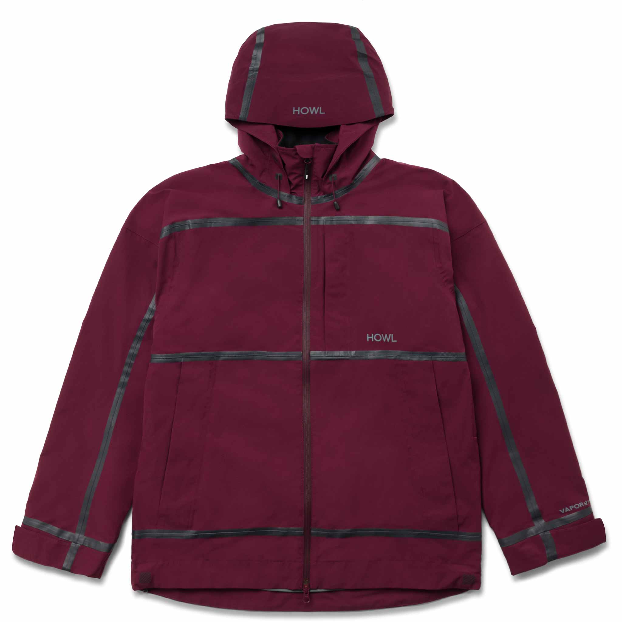 Howl Taped Jacket 2026 Burgundy Mens Snowboard Coat
