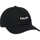 Huf 89 Embroidered 6 Panel CV Hat Black White Hats
