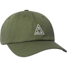 HUF 89 TT Logo 6 Panel  Hat Olive White Hats