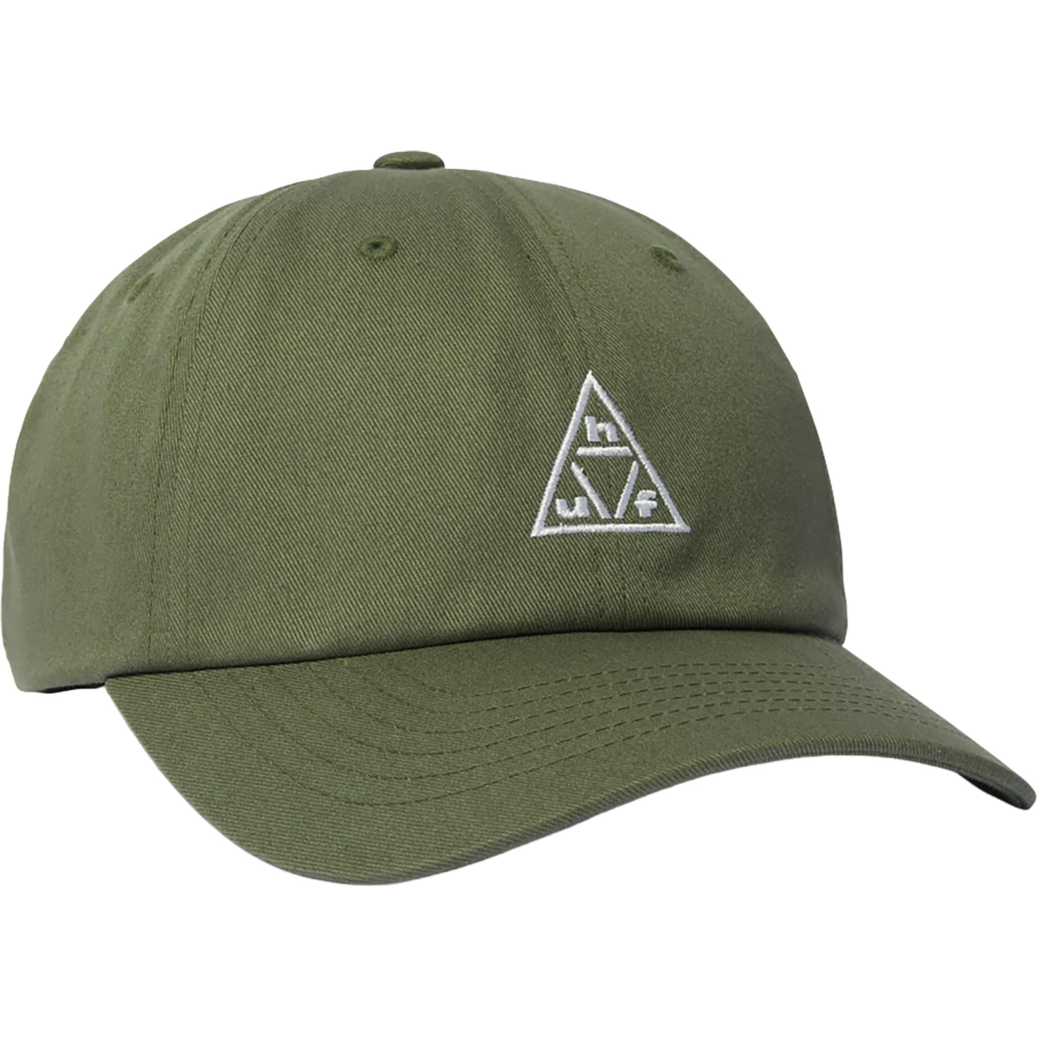 HUF 89 TT Logo 6 Panel  Hat Olive White Hats