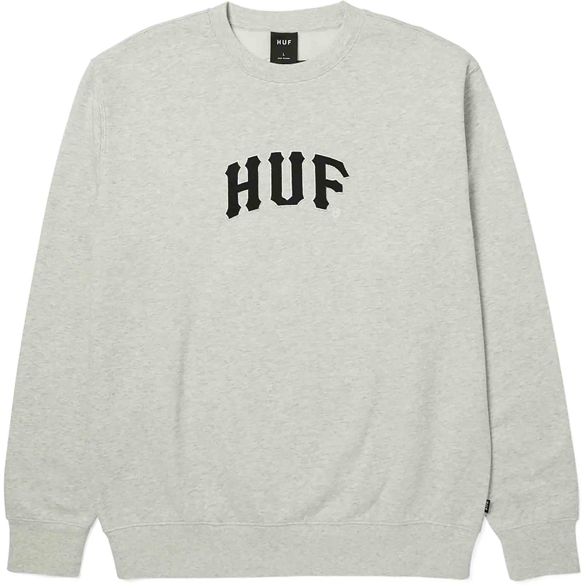 Huf Arch Applique Crewneck Ash Sweatshirts