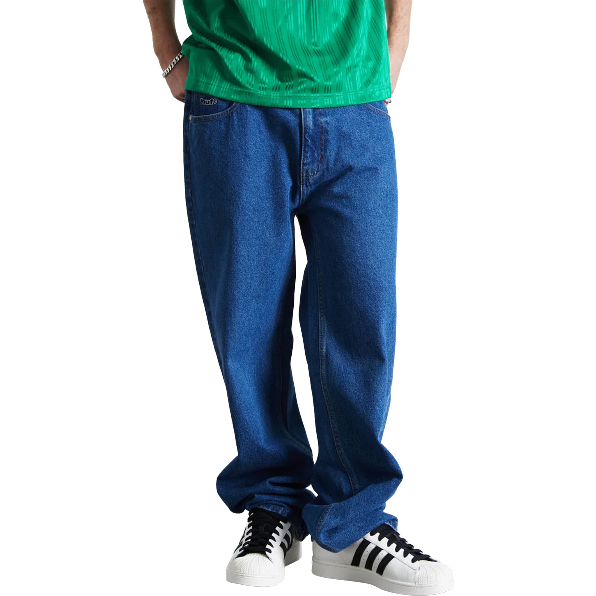 Huf Basic Ass Jeans Stone Wash Indigo Pants