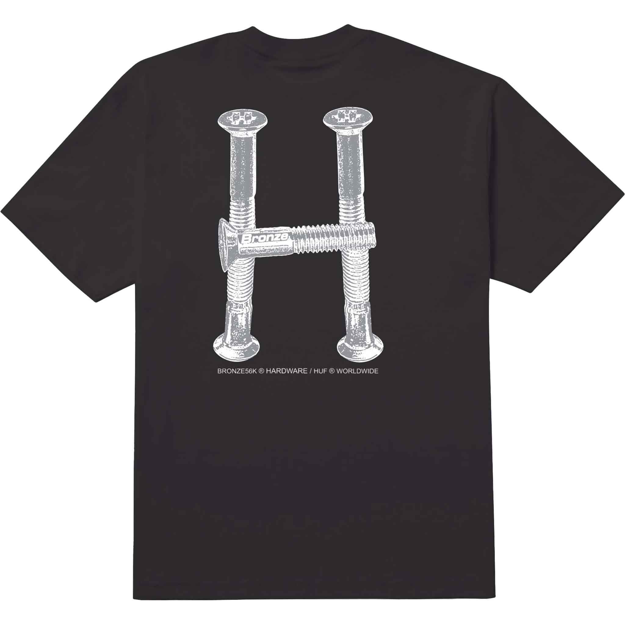 Huf Bolts TT Tee Black T Shirt