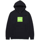 HUF Box Logo PO Hoodie Black HUF Green Sweatshirts