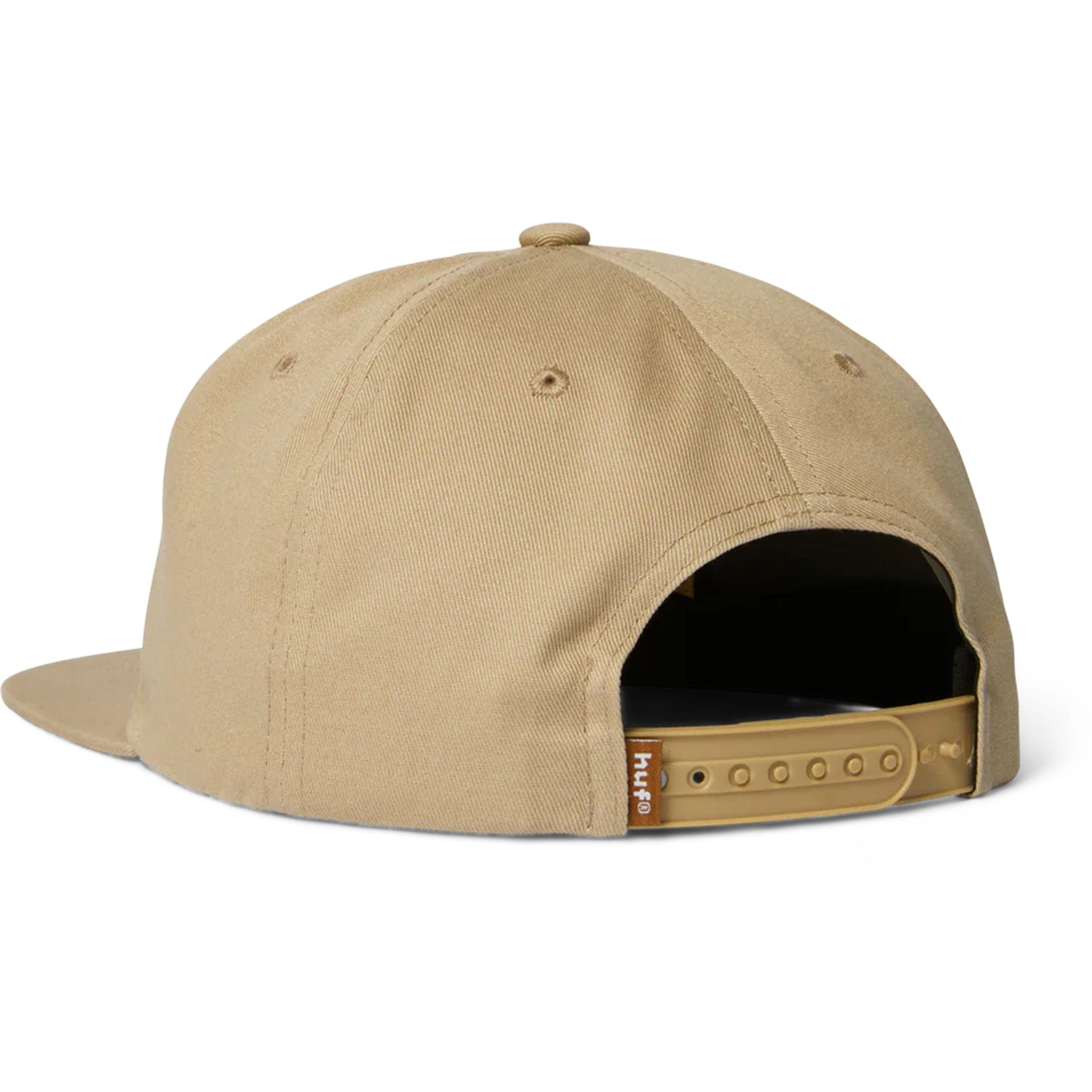 Huf Box Logo Snapback Hat Tan Brown Hats