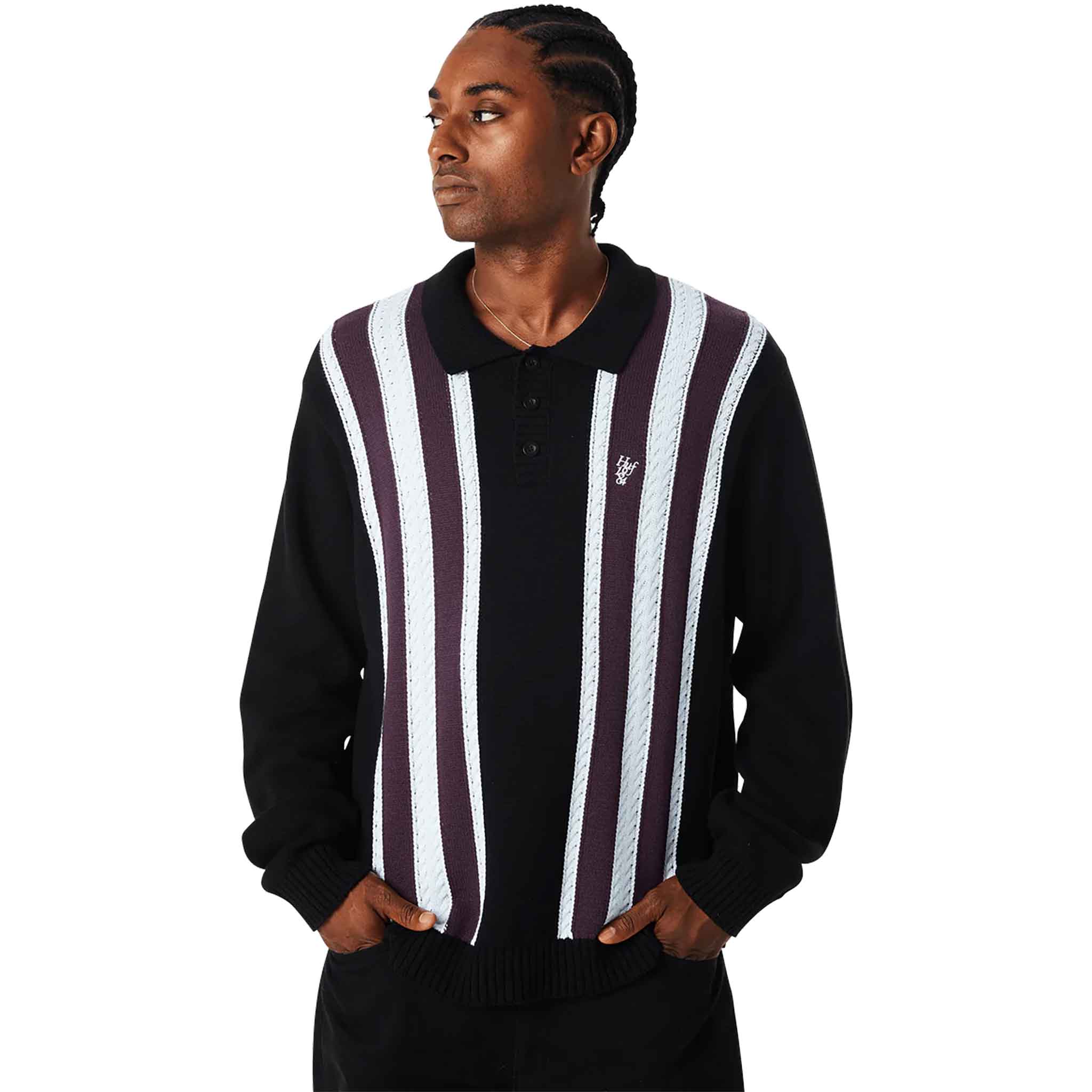Huf Cambridge Sweater Black Sweatshirts