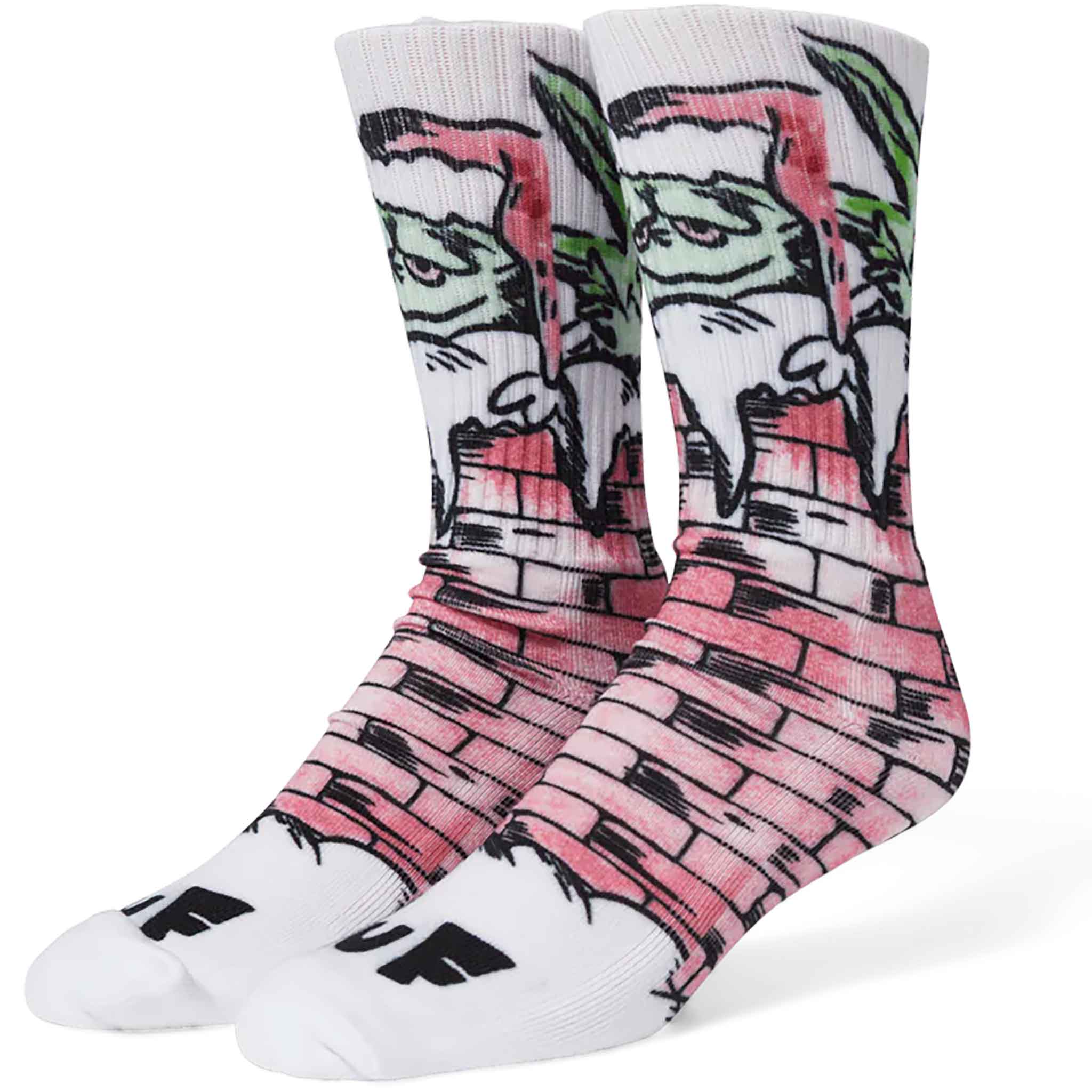 Huf Chimney Buddy Digital Sock White Socks