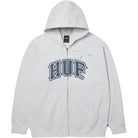 HUF Classic Arch FZ Hoodie Heather Grey Navy Sweatshirts