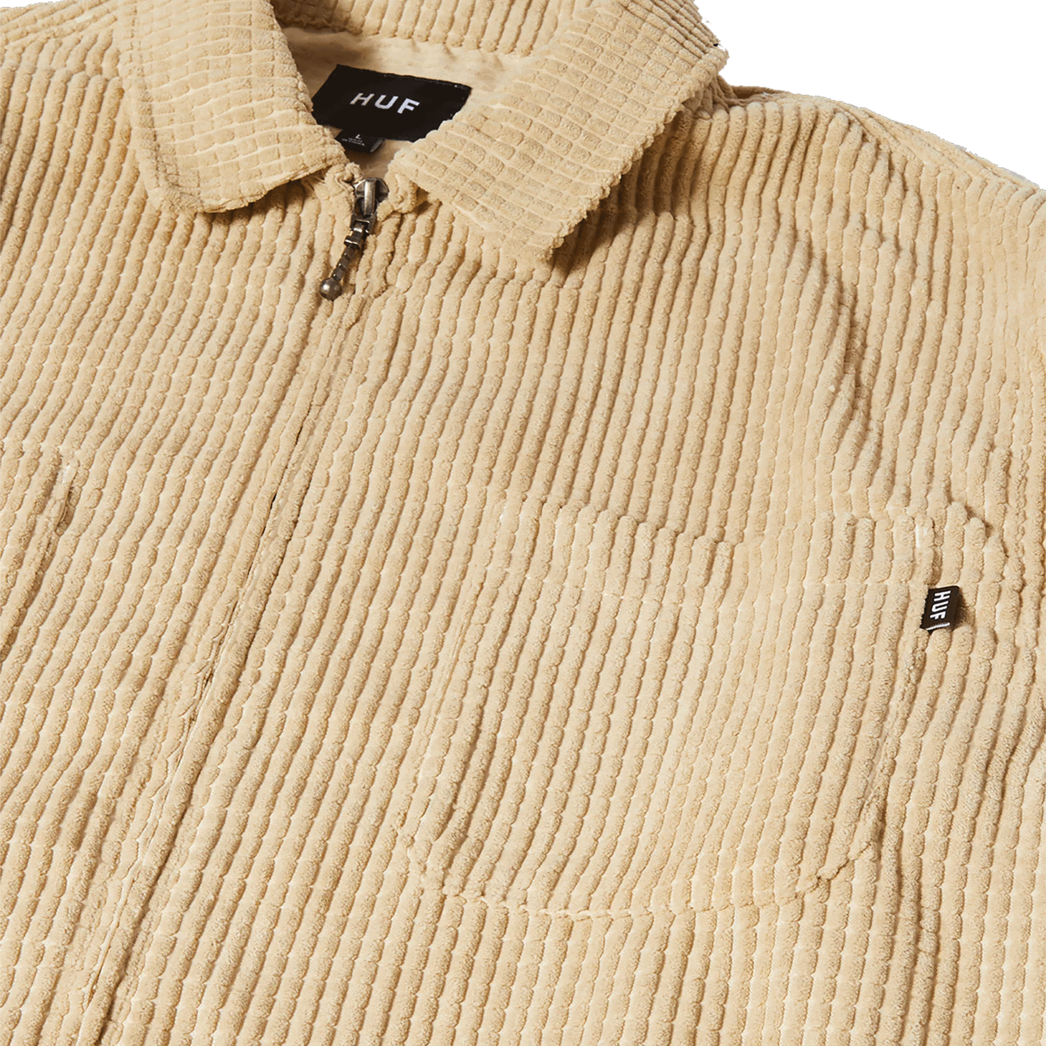 Huf Cornelius Zip Shirt Oatmeal T Shirt