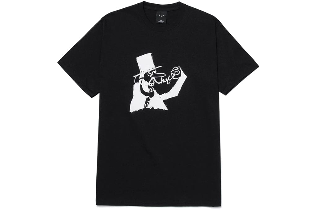 Huf Dastardly Tee Black T Shirt