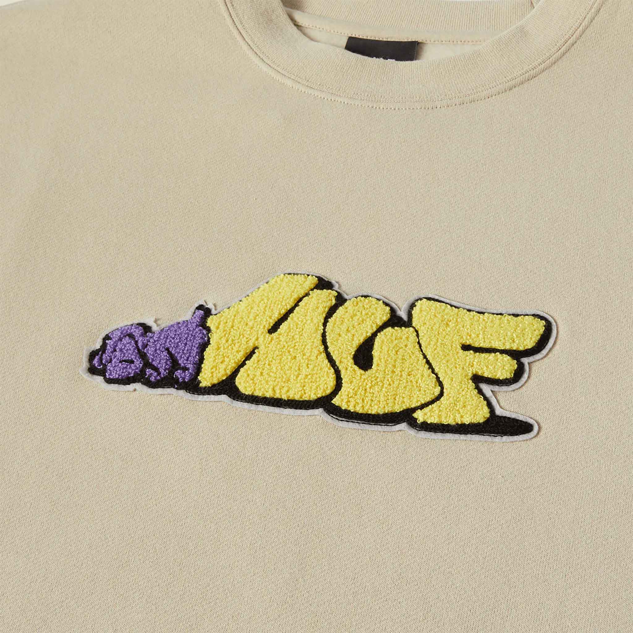 Huf Dog Sense Crewneck Stone Sweatshirts