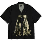 Huf Dogged Short Sleeve Resort Shirt Black Button Up